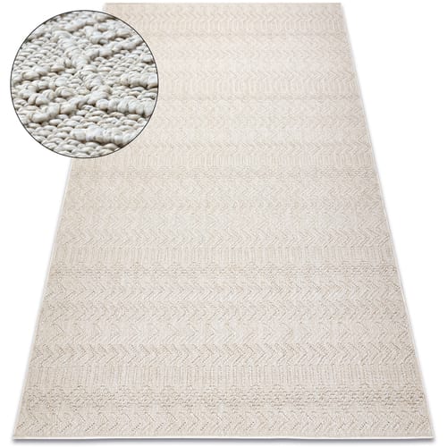 Kleden Rugsx Tapijt JERSEY 19243 crème - Chevron, structureel, 140x190 cm
