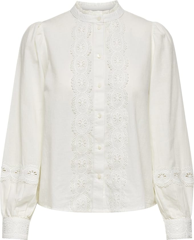 JDY - JDYFLO L/S LACE SHIRT WVN - Dames - Blouses