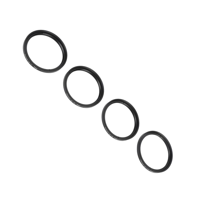 Close-up Filter Kit 4 in 1 +1 +2 +4 +10 Macro Lensfilter Optisch Glas met Opbergzakje Camera 67mm gray