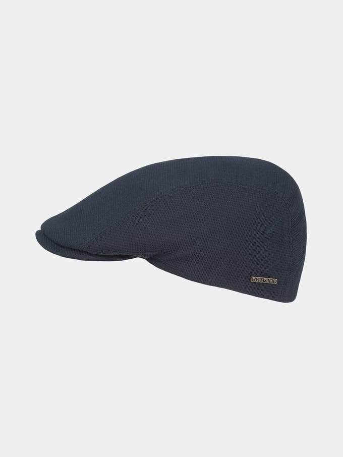 Club - Effen flat cap - Marine blauw