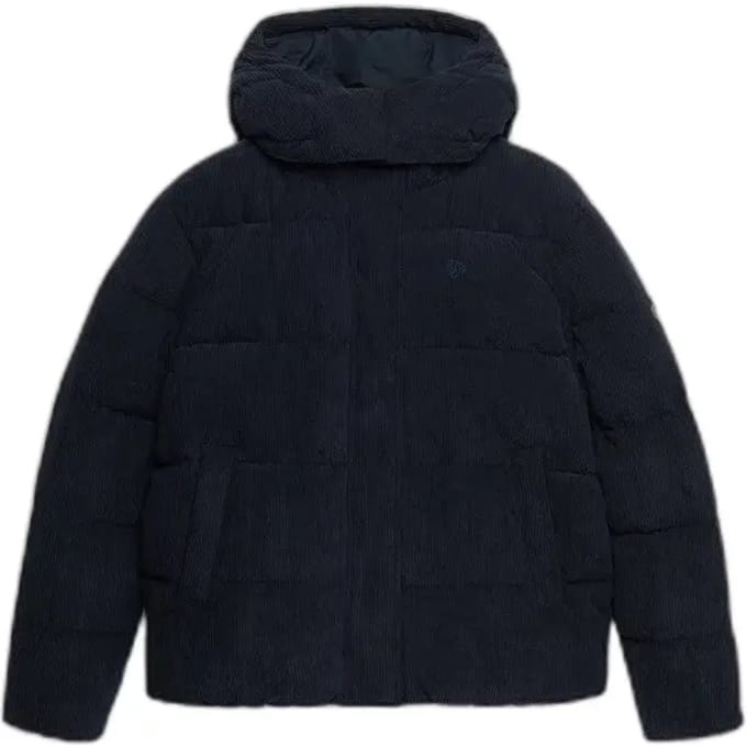 Superdry - Premium Gewatteerde Corduroy Jas Met Capuchon - Dames - Gewatteerde jassen