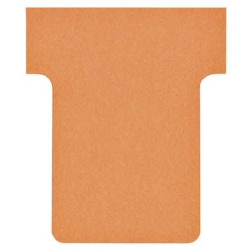 Nobo T-kaarten index 1,5, ft 53 x 45 cm, oranje, pak met 100 stuks