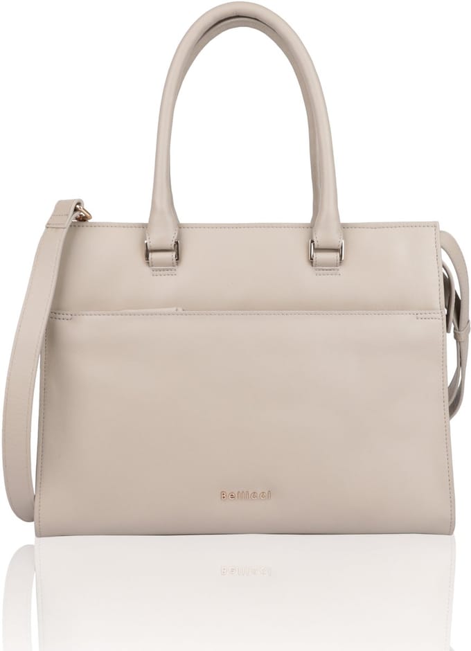 Bellicci Milda Laptoptas / Werktas / Businesstas Leer Beige 14 inch