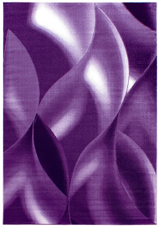 Plus Vloerkleed – Lila – Golvend 3D Design – Laagpolig