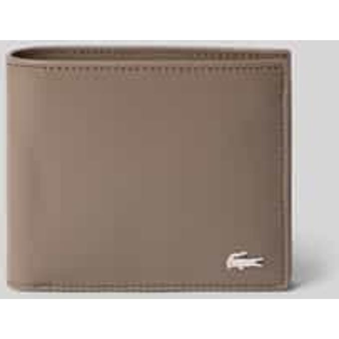 LACOSTE Leren Portemonnee FG Billfold & Coin Morel Taupe