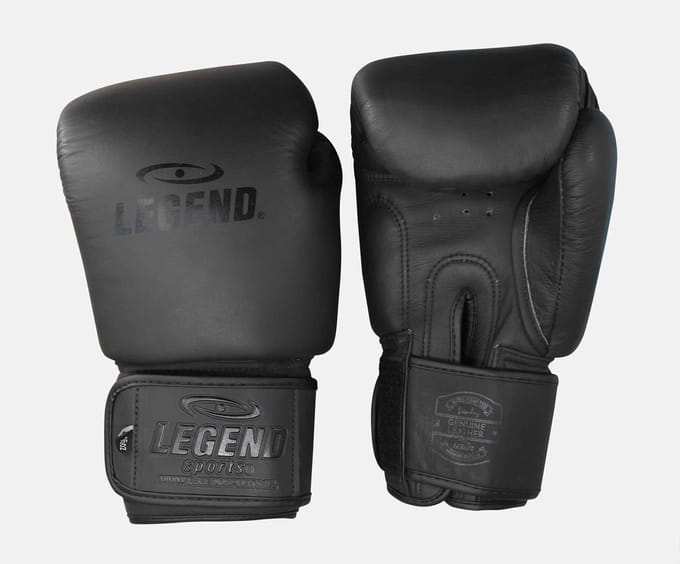 Legend Thai ELITE Bokshandschoenen heren/dames Mat Zwart 12 oz