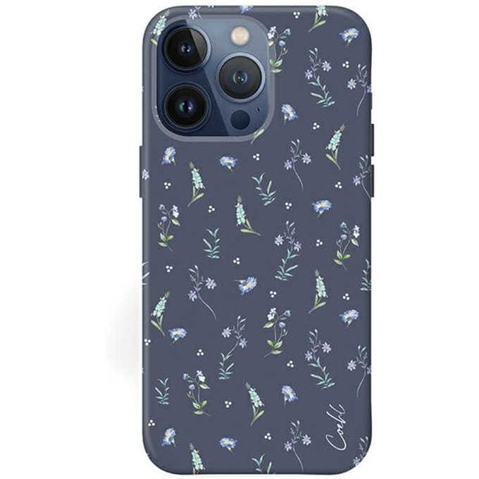 Uniq Coehl Prairie - iPhone 15 Pro Max Hoesje - Granatblauw - Elegant - Luxe