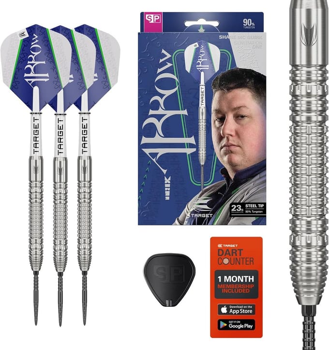 90% Tungsten Steeltip Dart Set - Perfecte Grip en Professionele Afwerking