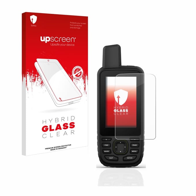 upscreen - Screenprotector voor Garmin GPSMAP 67 - Folie Beschermfolie Beschermglas transparant