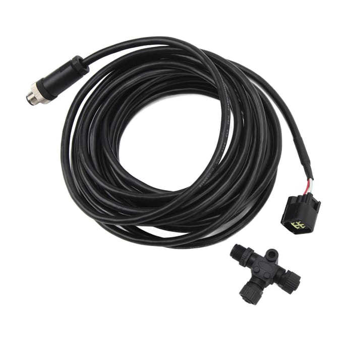 pour câble backbone M12 5 broches marin NMEA 2000 7M Câble d'interface moteur avec connecteur en T black