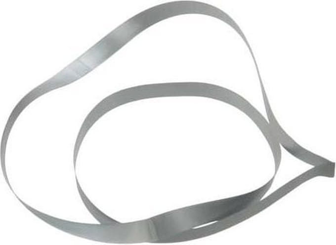 Versierelastiek Vinyl Stretch Zilver 45,7cm (50 stuks)
