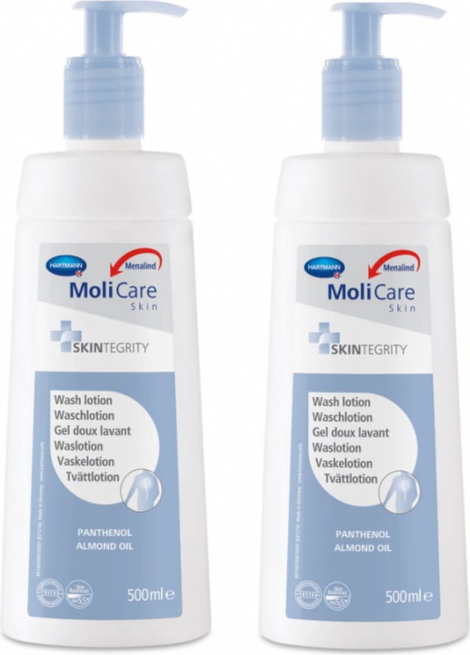2 x Molicare Skin Waslotion (500ml) - Voordeelverpakking