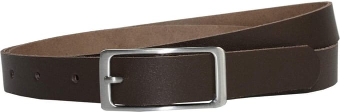 Dames Riem Bruin - 2 cm Breed - Taillemaat 110 - Smalle Riem dames - Leren riem