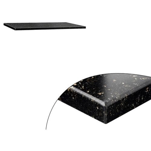 GGM Gastro Granitarbeitsplatte - 600x700mm - Star Galaxy