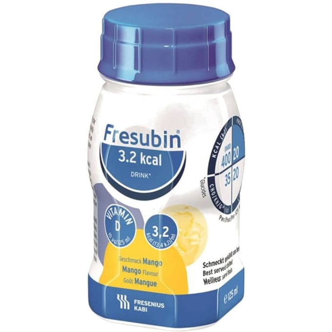 Fresubin 3.2 Kcal Drink Mango 4x125 Drinkbare oplossing