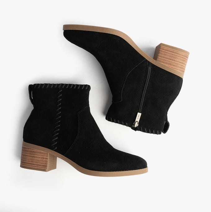 Toms Delilah Dames Enkellaarsjes Zwart