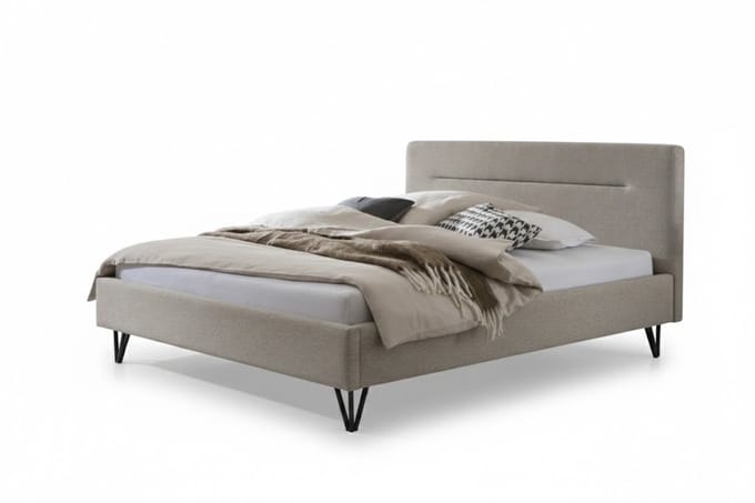 Bed Box Wonen Gestoffeerd bed Genua 140x200 cm