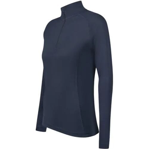 Carl Denig women's 200 Merino Long Sleeves Half Zip (Maat - L, Kleur - Navy)