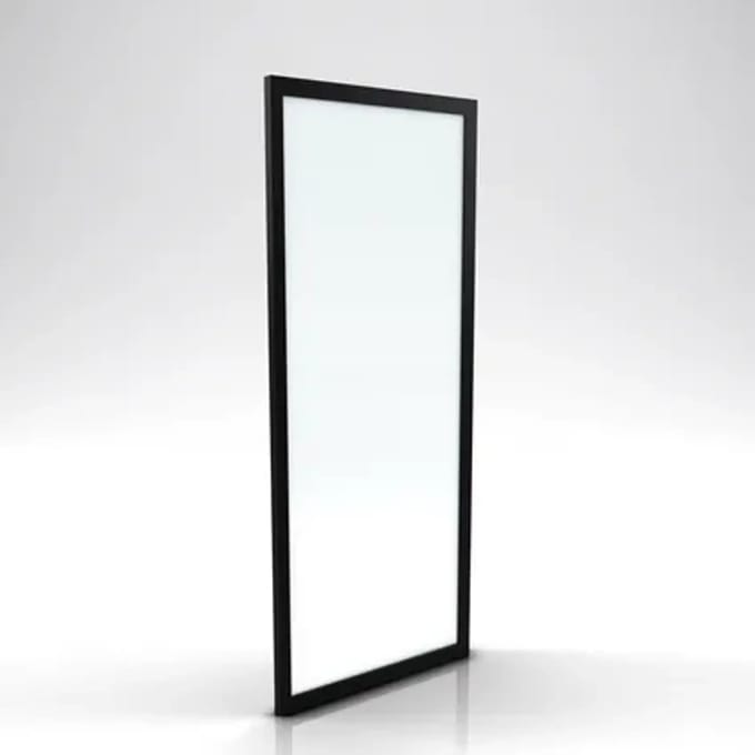 Aurlane - Inloopdouche Factory 90 X 200cm - Zwart Profiel - 6 Mm Helder Glas