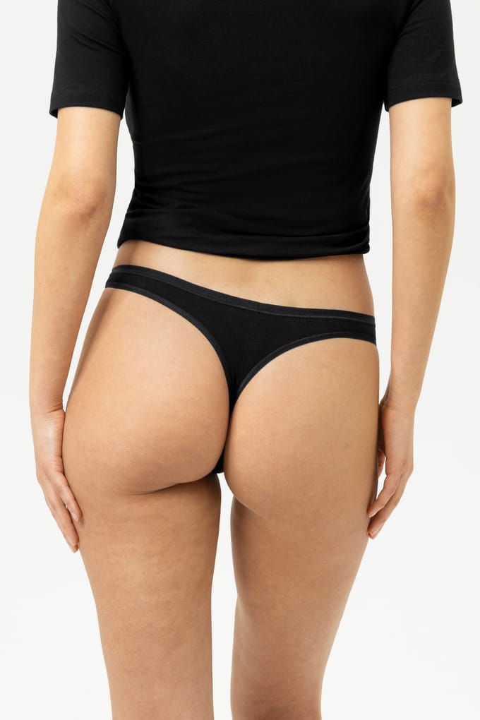 Mey String Superfine Organic Dames 29814 3 schwarz 44