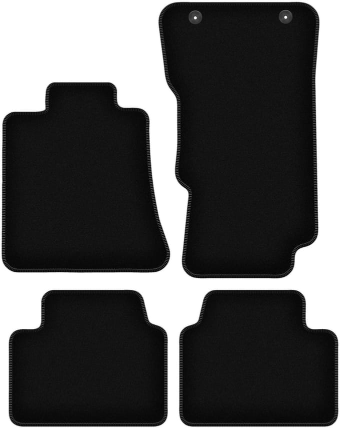 BASIC zwarte veloursmatten voor: Alfa Romeo Giulia 4x4 (4WD) sedan (2016-)