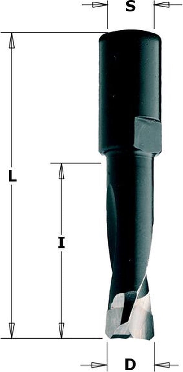 HM drevelboor Ø5 x 20/49mm., Festool Domino DF500, M6x0.75