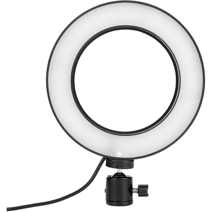 Éclairage photographique annulaire de 6 pouces, 3 couleurs réglables, interface USB white