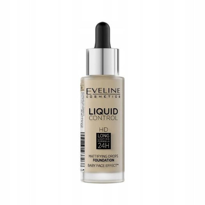 Eveline Cosmetics Liquid Control Foundation With Dropper 015 Light 32ml.