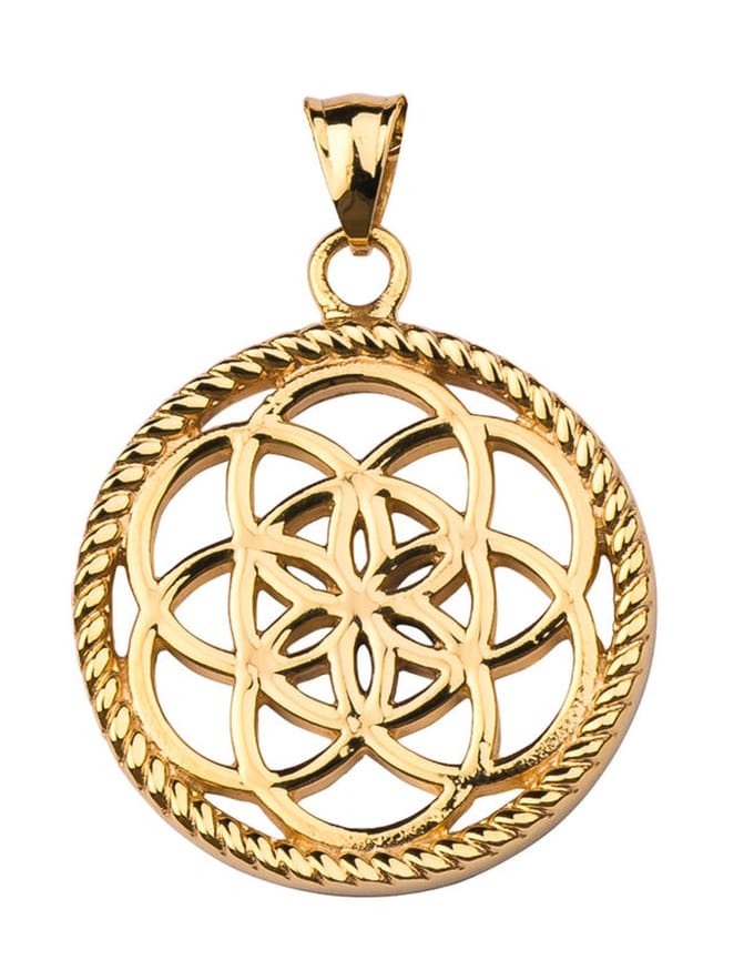 Dreamcatcher Hanger Flower Goudkleur M