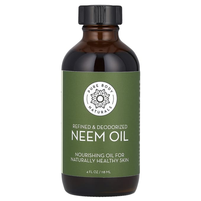 Pure Body Naturals, Neemolie, 4 fl oz (118 ml) black