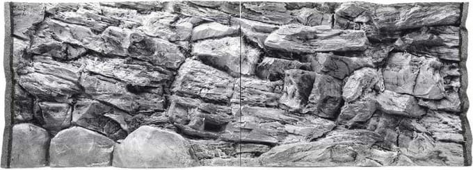 Ceramicnature Achterwand Aquarium 1,46 Meter Polyester Grijs