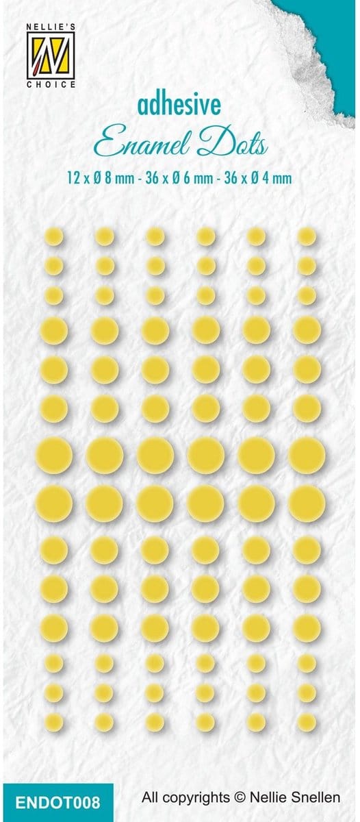 Nellie Snellen Enamel Dots 115C Yellow