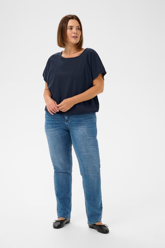 Damesblouse met korte mouwen KAFFE Curve Nana