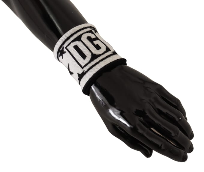Dolce & Gabbana Elegante Monochrome Wol Armband Mannenset