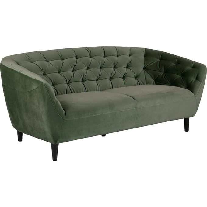 Smuk Velvet 3-zitsbank Salem Groen