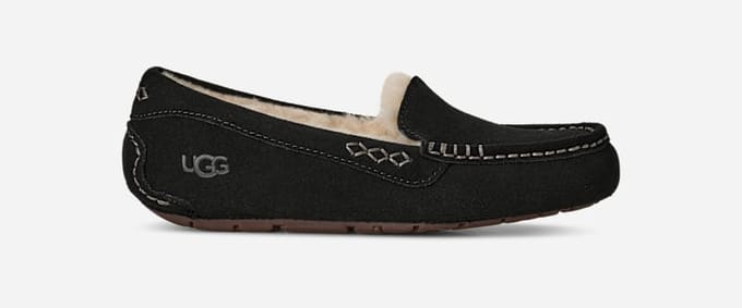 UGG® Ansley for Women in Black, Size 8, Suede/Wool