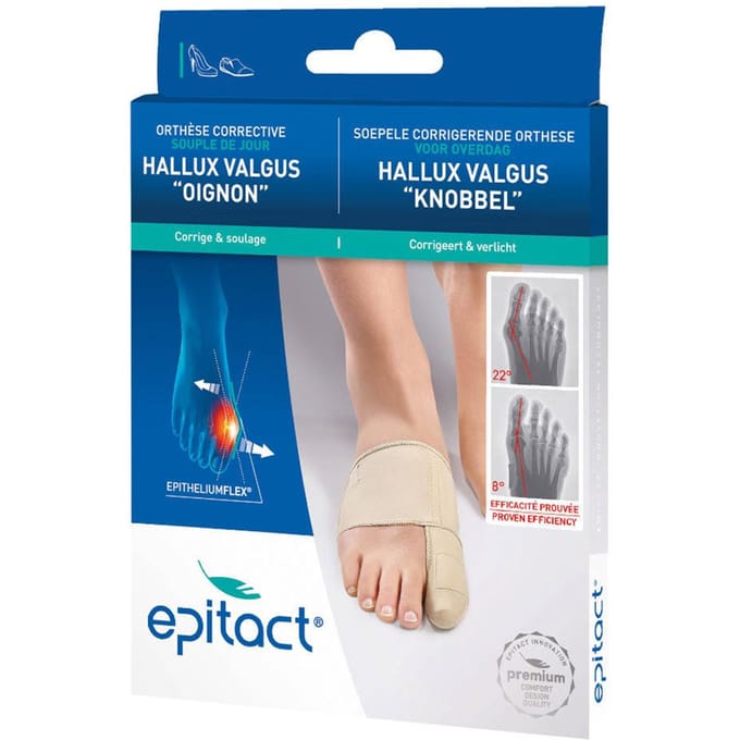 Epitact® Soepele Corrigerende Hallux Valgus 'Knobbel' Orthese voor Overdag Small 1 Verband(en)