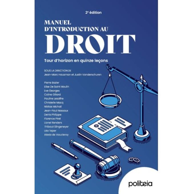 Manuel D'Introduction Au Droit - Jean-Marc Hausman