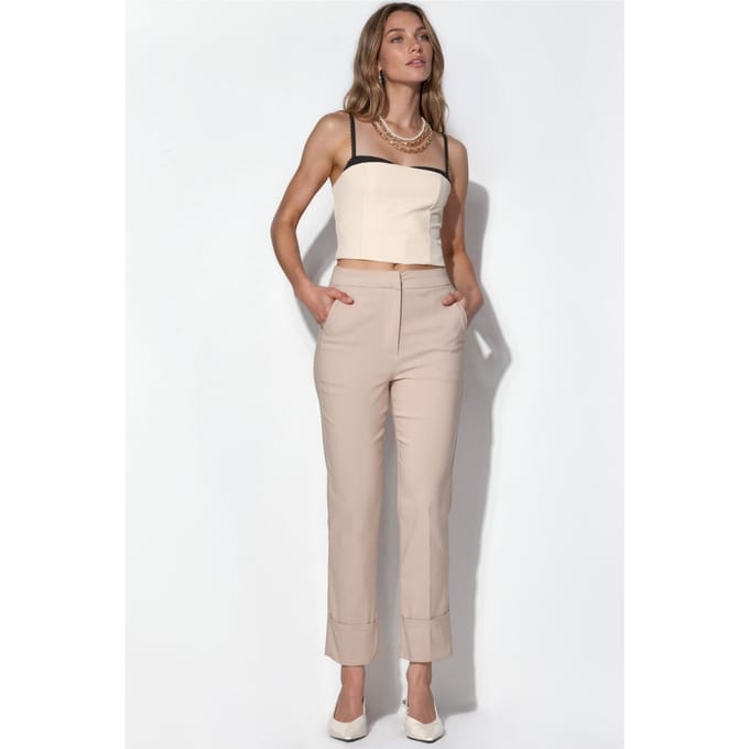 Hoge Taille Stretch Bengalin Broek