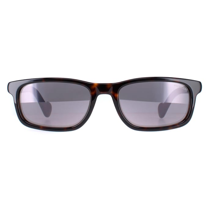 Moncler ML0116 52C donker havana rookspiegel zonnebril