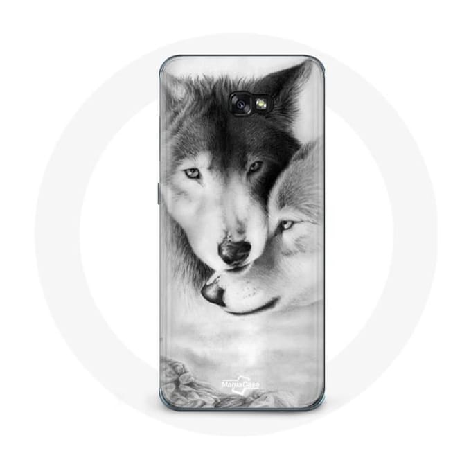 Hoesje voor Samsung Galaxy A3 2017 Wolf Duo dieren