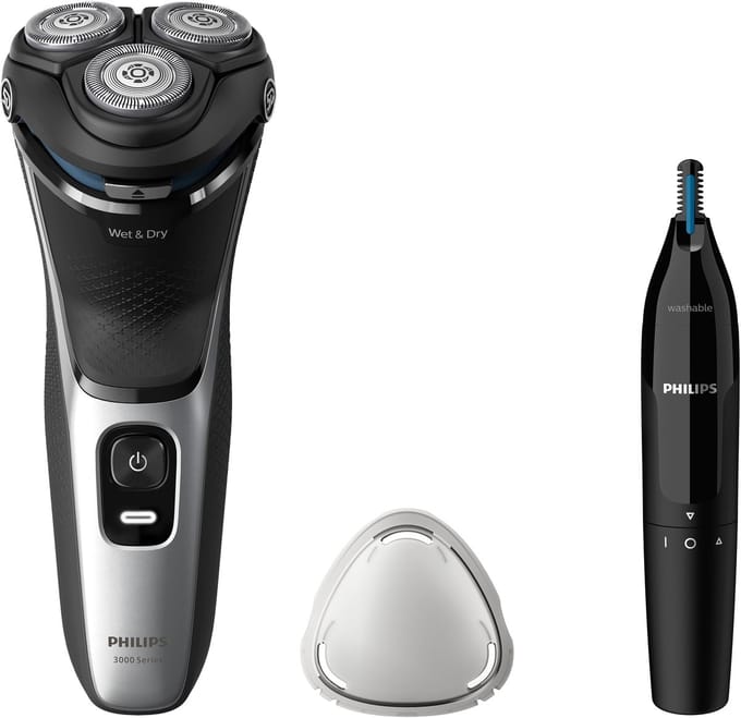 Philips Series 3000 S3143/02 - Scheerapparaat - Scheerapparaat Mannen met Trimmer - Inclusief Neustrimmer - Waterdicht