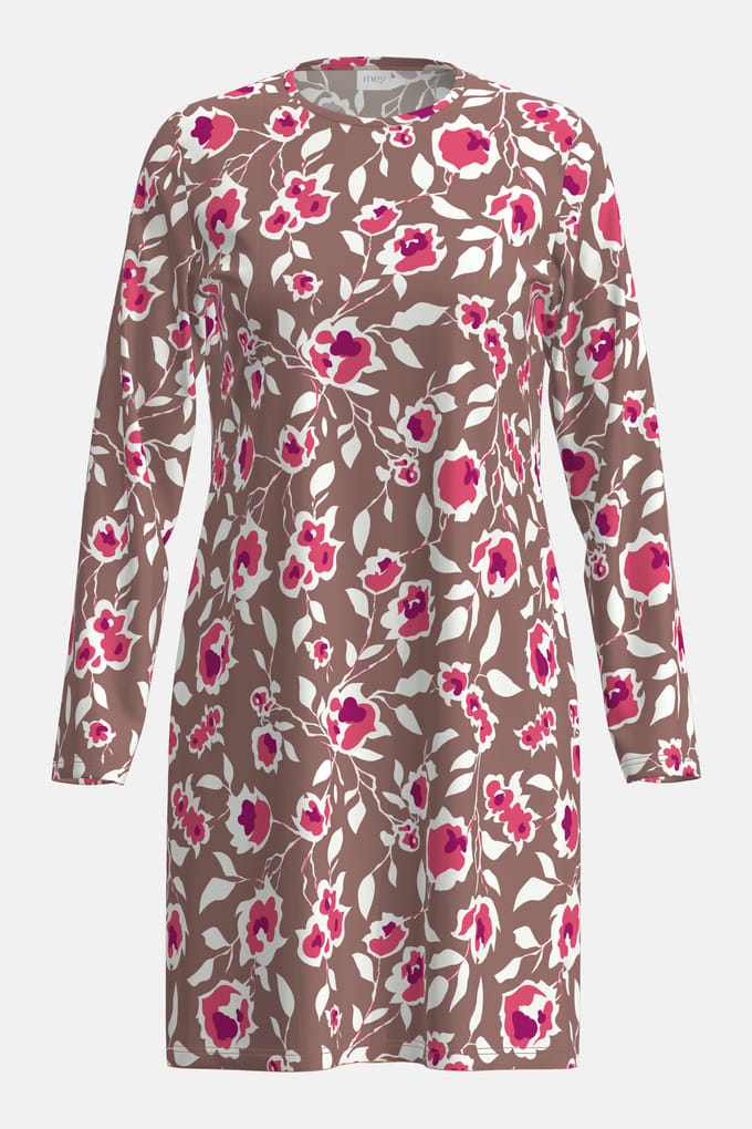 Nachthemd met lange mouwen Serie Eternal Roses Chestnut