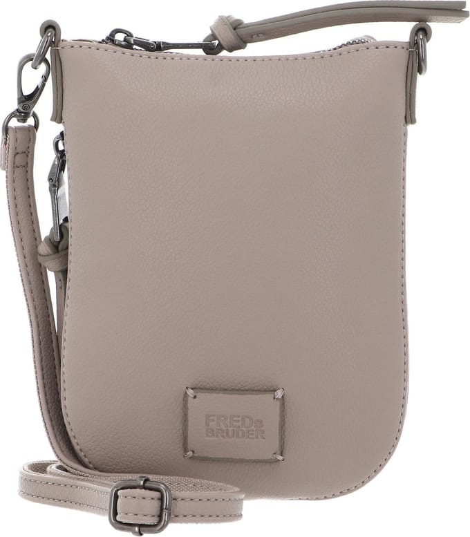 FREDsBRUDER Leren Schoudertas Bestie Essential Bag Sandy Taupe