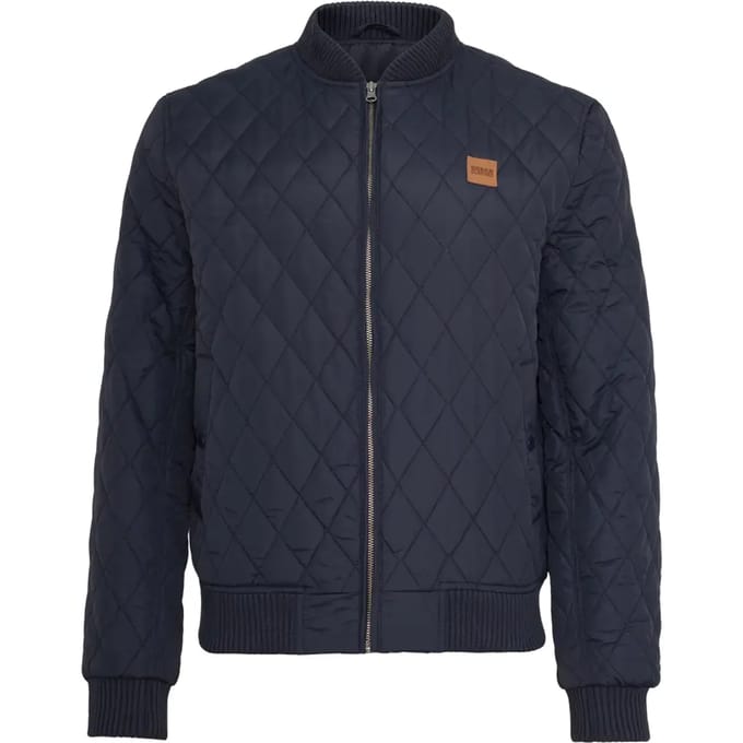 Urban Classics Diamond Quilt Nylon Jacket TB862 Blk maat S