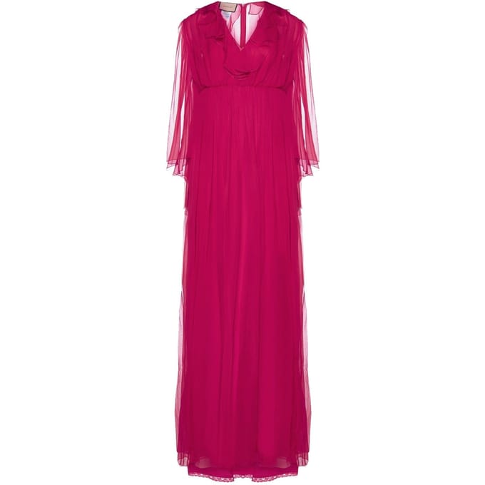 Gucci zijden midi-jurk
