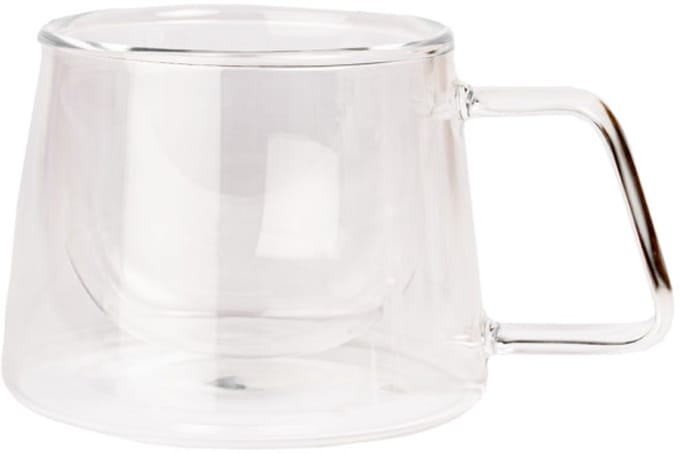 Dubbelwandig cappuccinoglas met oor CHiATO, 210 ml