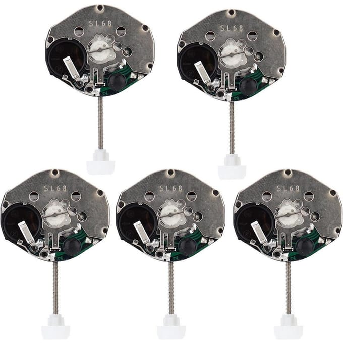 5 stuks SL68 Quartz Horloge Beweging Accessoires Reparatie Vervangende Onderdelen gray