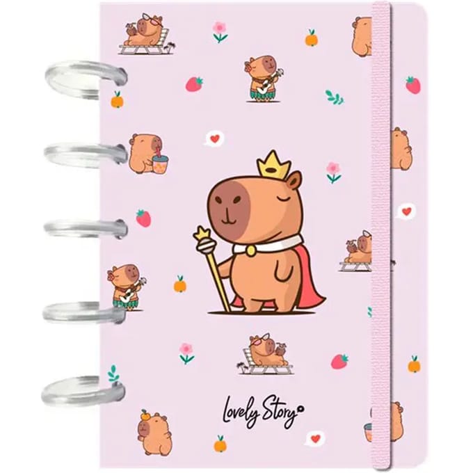 Notebook Lovely Story Capibara Majesty A6