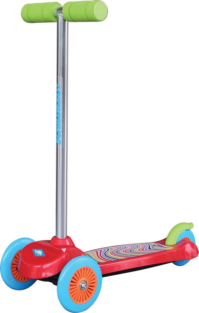 Schildkröt Funsports 3-wiel Kinderstep - Step - Jongens en meisjes - Rood